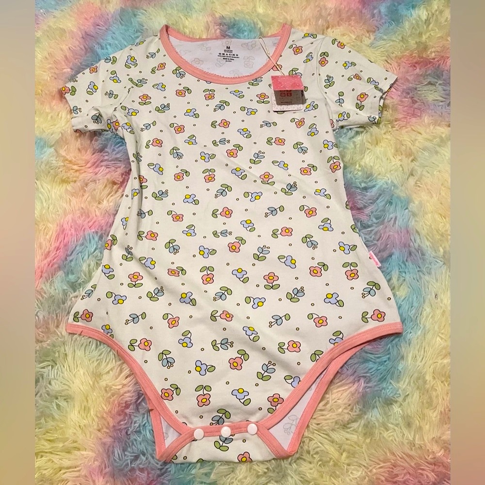 New littleforbig flower onesie medium abdl ddlg